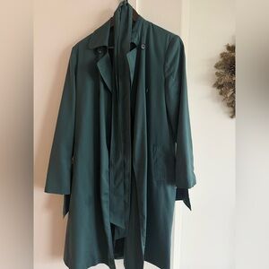 Miss Selfridge Teal Trench Coat